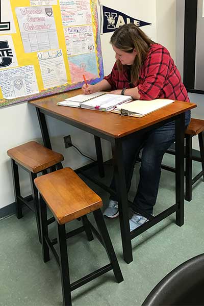 North Medford's new study table and chairs