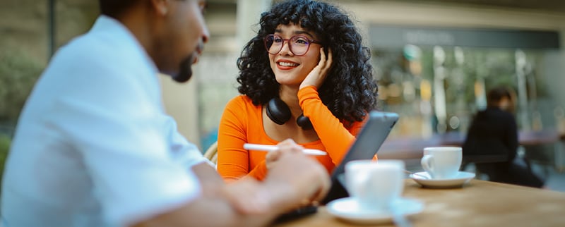 young woman planning finances