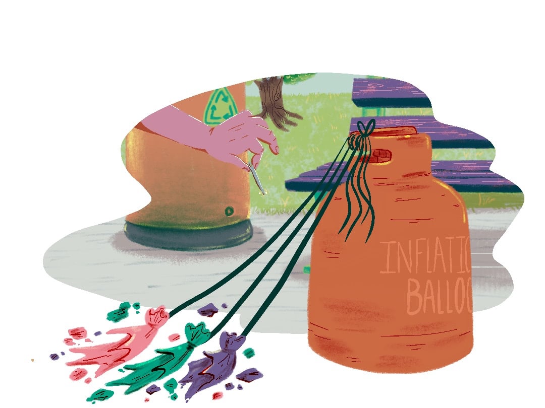 someone took a pin and popped inflated balloons