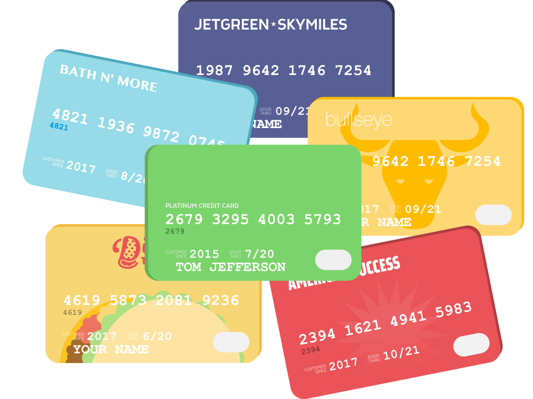 pile of credit cards pile of credit cards