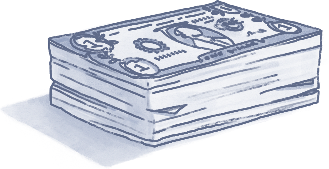 stack of money