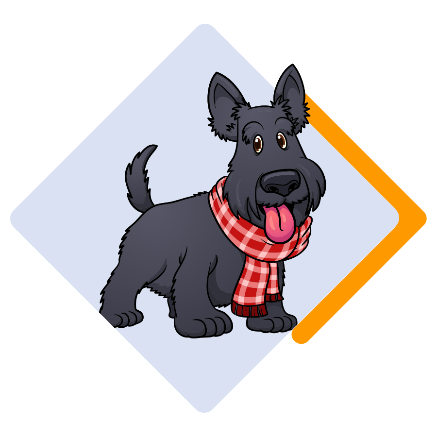 scottie dog illustration